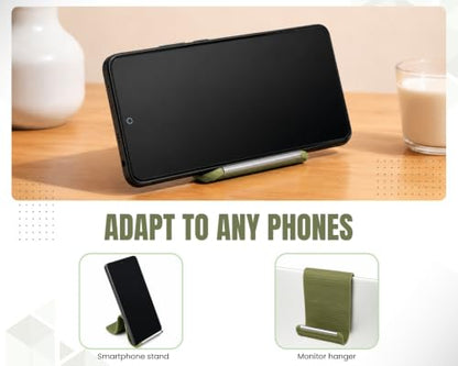 Silicone Phone Holder, 6.6In Flexible Bendable Phone Stand, Green - color: Small(Green)