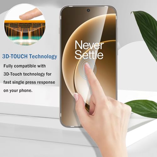 2+2 Pack for OnePlus 15 Screen Protector with Camera Lens Protector, Full Coverage 9H Tempered Glass Film,HD Clear Scratch Resistant,Bubble-Free for One Plus 15 Screen Protector glass