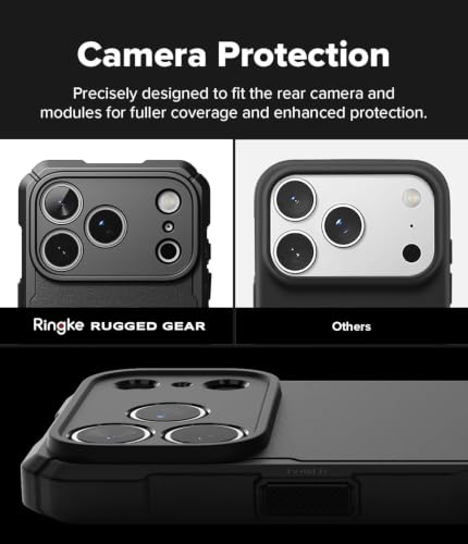 Ringke for iPhone 17 Pro Max Case [Rugged Gear Magnetic Black] - color: Magnetic Black, size: iPhone 17 Pro Max