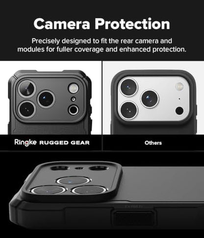 Ringke for iPhone 17 Pro Max Case [Rugged Gear Magnetic Black] - color: Magnetic Black, size: iPhone 17 Pro Max