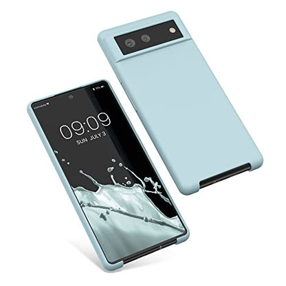 kwmobile Case Compatible with Google Pixel 6 Case - TPU Silicone Phone Cover with Soft Finish - Cool Mint - color: Cool Mint, size: Pixel 6