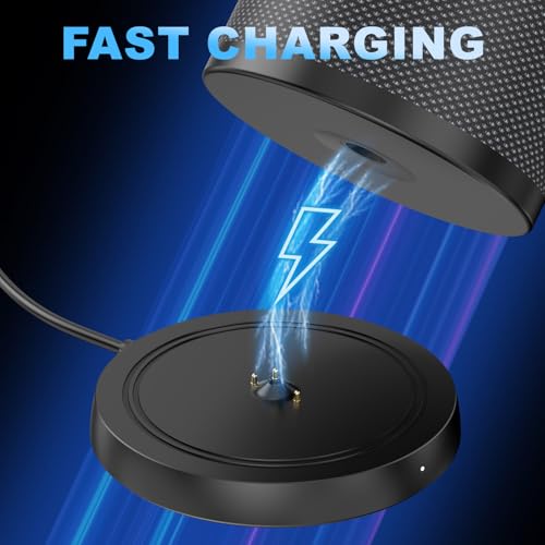 Power Up Charging Dock Compatible with Ultimate Ears UE Boom 3/Megaboom 3/Blast/Megablast(Wall Charger and 5 Feet Cable Included) Black(Not for Boom4/Megeboom 4) - color: Black