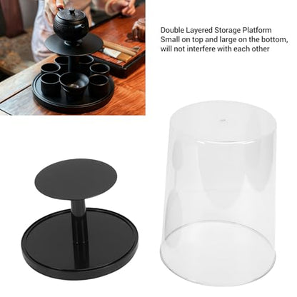 3 in 1 Fast Charging Station 15W Desk Stand with Digital Clock for Watch Vertical Phone Pad Horizontal Watch Earbuds Charging ABS Body Input - color: Black