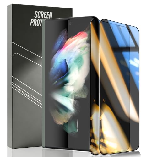2 Pack Privacy Screen Protector for Samsung Galaxy Z Fold 3, Anti-Spy Tempered Glass, 9H Anti-Scratch, Case Friendly - size: for Galaxy Z Fold 3