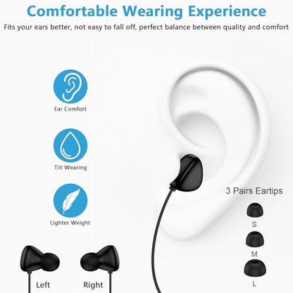 USB C Headphones for Samsung Phone, Wired Earbuds for Android Phone Samsung - color: Black