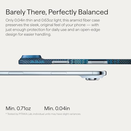 pitaka for iPhone Air Case with Caseless Touch Feeling, Ultra Slim-Moonrise - color: Moonrise