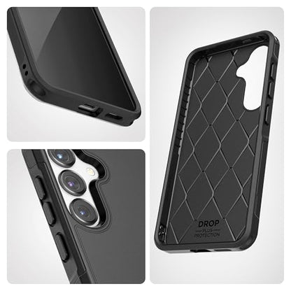 Encased for Samsung Galaxy A16 5G Case with Belt Clip, (Challenger Series) Dual-Layer Protection and Phone Holster (Black) - size: A16