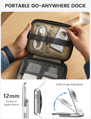 Lamicall Apple Watch Stand for Charger, Aluminum Desk Watch Charing Holder - color: Silver