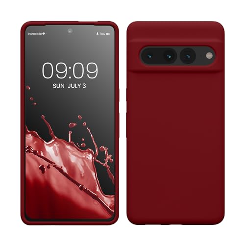 kwmobile Case Compatible with Google Pixel 7 Pro Case - TPU Silicone Phone Cover with Soft Finish - Rhubarb Red - color: Rhubarb Red, size: Pixel 7 Pro