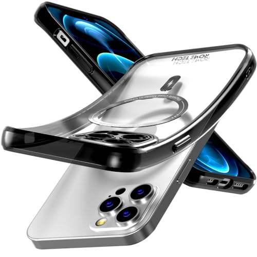 Rome Tech Clear Case Compatible with MagSafe for iPhone 12 Pro Max 6.7" (2020) - Slim and Rugged Fit Thin Shockproof Case Compatible with Magsafe Devices - Clarity - style: iPhone 12 Pro Max