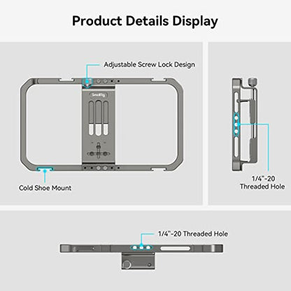 SmallRig Universal Smartphone Video Rig for iPhone 18 17 16 15 14-2791B - style: Cage