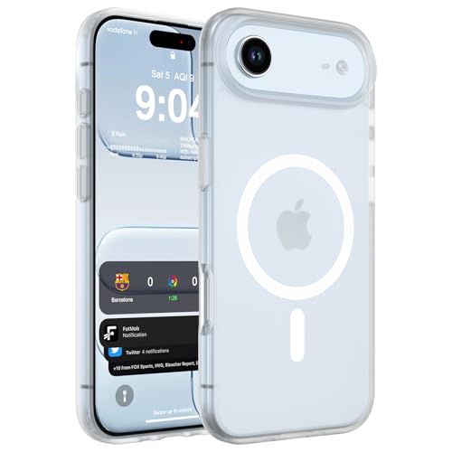 WRJ Magnetic Matte Case for iPhone Air 6.5-Inch, [Compatible with Magsafe] [Military Grade Drop Protection] Slim Translucent Anti-Fingerprints Shockproof Protective Phone Case-Frosted Clear - color: Frosted Clear, size: For Iphone Air 6.5 Inch