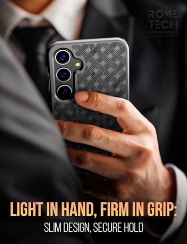 Designed for Samsung Galaxy S23 FE Case with Belt Clip Holster | Rugged Holster & Protective Phone Case Combo with Anti-Slip Texture - Black