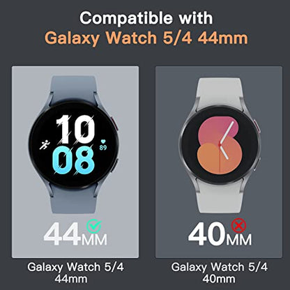 JETech Screen Protector for Samsung Galaxy Watch 5/4 44mm, 3-Pack | Tempered Glass Protection, HD Clear, Anti-Scratch Design - size: Galaxy Watch 5/4 44mm