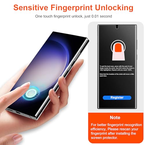 2 Pack for Samsung Galaxy S23 Ultra Matte Privacy Screen Protector 6.8 Inch[Not Glass], Anti-Scratch, Anti-Glare, Support fingerprint Unlock - size: Samsung Galaxy S23 Ultra