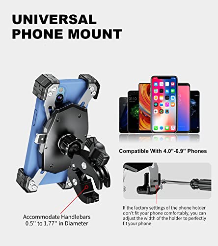 Kewig Motorcycle Phone Mount, Bike Phone Mount