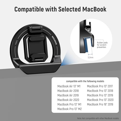 NEEWER Foldable Continuity Camera Mount with Cold Shoe for MagSafe iPhone 15 Pro Max 14 13 12 MacBook Air 13" M1, MacBook Air 2018-2020, MacBook Pro 13" M1/M2, MacBook Pro 13" 2017-2020, PA031 - style: PA031