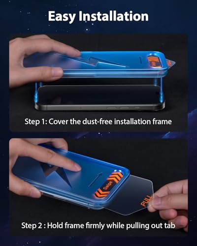 Mkeke for iPhone 15 Pro Max Screen Protector 3 Pack, [9H+ Hardness] [Military-Grade Drop Protection] [Sensitive Touch] [Easy Installation] [HD Clear] Full Edge Coverage Tempered Glass - size: iPhone 15 Pro Max 6.7 Inch