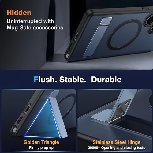 for Samsung Galaxy S25 Ultra Case with MagSafe - color: Black, size: Galaxy S25 Ultra with Stand