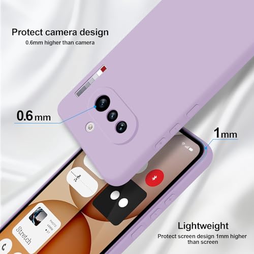 GiiYoon Silicone Case for Nothing Phone 4a, Purple - color: Purple, size: Nothing Phone 4a