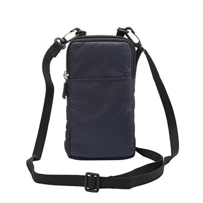 Cell Phone Belt Clip Bag Men, Cell Phone Shoulder Holster, 6.0" Outdoor Travel Vertical Phone Holster Waist Pouch Cellphone Shoulder Messenger Bag Zipper Wallet Phone Holder with Belt Loop Carabiner - color: Royal blue