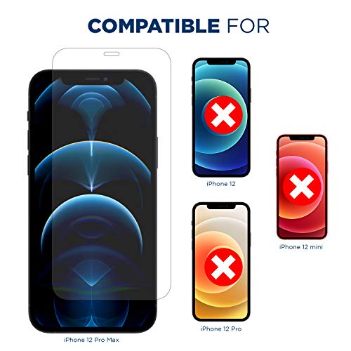 Tech Armor Screen Protector for iPhone 12 Pro Max, Ballistic Glass, 3-Pack - size: iPhone 12 Pro Max-6.7 Inch