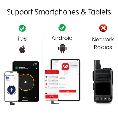 PTT Earpiece USB C - Earbuds with PTT Button and Mic (for Teams, Zello, and Other Walkie Talkie Apps on Android/iOS Smartphones) - style: Single USB C (1-pack)