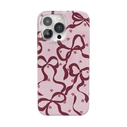 Casely iPhone 14 Pro Case | Coquette Crush | Bows | Compatible with MagSafe | Classic Ultra Slim Design - color: Coquette Crush | Bows, size: iPhone 14 Pro