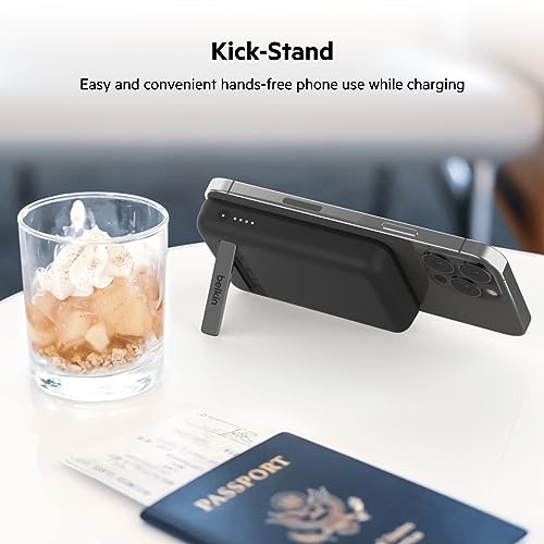 Belkin 5000mAh 7.5W MagSafe Power Bank with Kickstand - color: Black