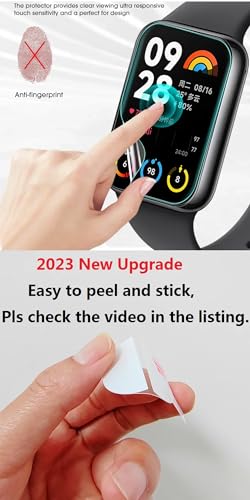 5Pcs Hydrogel Screen Protector for Amazfit Active 1.75" Smartwatch Soft HD Clear TPU Film Touch Sensitive, Self-Healing, Anti-Scratch, Ultra-Thin, Easy Installation