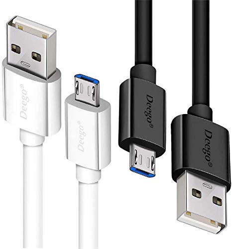 DEEGO Micro USB Cable, 2Pack Extra Long Android Charger Cable 10Ft 6Ft