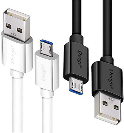DEEGO Micro USB Cable, 2Pack Extra Long Android Charger Cable 10Ft 6Ft
