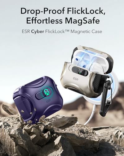 ESR for AirPods Pro 3 Case (2025), Compatible with MagSafe, Purple - color: Purple, size: AirPods Pro 3 Case