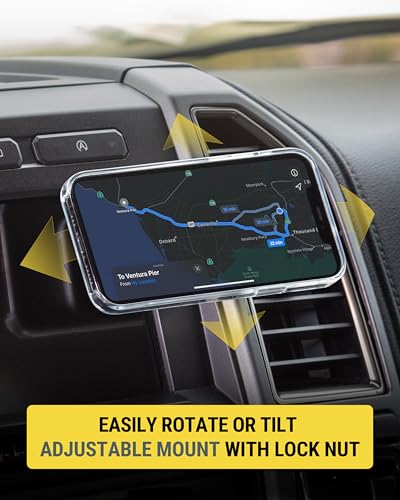 Scosche MMPDVM-SP MagicMount Pop Magnetic Car Dashboard Cell Phone Holder and Vent Mount for Collapsible Phone Grip/Socket, Universal Phone Stand 360° Rotating Head for iPhone and Android Smartphones - style: Dash / Vent