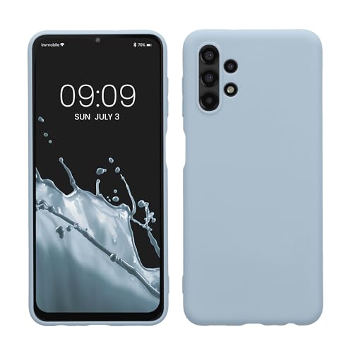 kwmobile Case Compatible with Samsung Galaxy A13 4G Case - Soft Slim Protective TPU Silicone Cover - Light Blue Matte - color: light blue matte, size: Galaxy A13 4G
