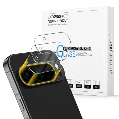 Orzero (3 Pack) Camera Lens Protector Compatible for Google Pixel 9 Pro XL 6.8 inch, Protector de Cámera Case Friendly Tempered Glass 9H High Definition Microphone Cutout Anti-Scratch - size: Google Pixel 9 Pro XL 6.8 inch