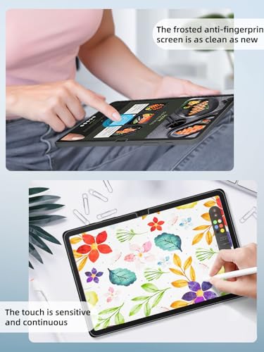 2 Pack Paperfeel Screen Protector for Samsung galaxy Tab S10 Plus/S9 Plus/S9 FE Plus/S7 FE 5g/S8+ (12.4 Inch),Matte PET Film for Drawing, Anti-glare,Write and Draw Like on Paper,Touch Sensitive - size: S10+/S9+/S9FE+ [12.4 inch]