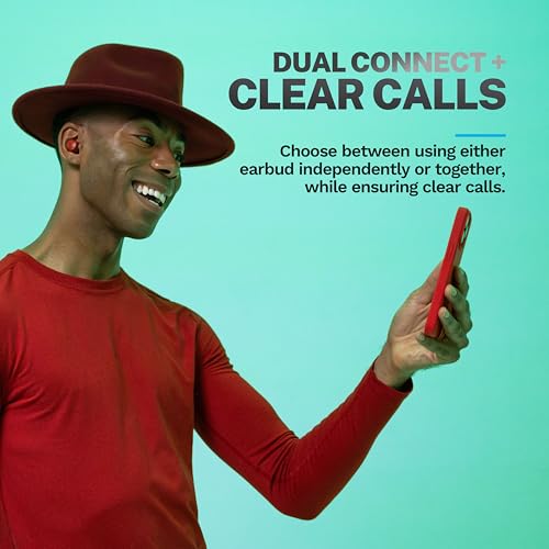 JLab Go Air Pop+ Earbuds, Dual Connect, EQ3 Sound, Rose - color: Rose, style: Matte