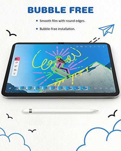 XIRON Paper Screen Protector for iPad A16 11th 2025 & 10th Generation 10.9" - size: 10.9"/11" 11th (A16)/10th Generation