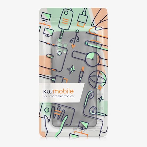 kwmobile Case Compatible with Samsung Galaxy A51 Case -Soft TPU Back Phone Cover - with Metallic Look - Metallic Grey - color: Metallic Grey, size: Galaxy A51