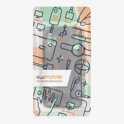 kwmobile Case Compatible with Samsung Galaxy A51 Case -Soft TPU Back Phone Cover - with Metallic Look - Metallic Grey - color: Metallic Grey, size: Galaxy A51