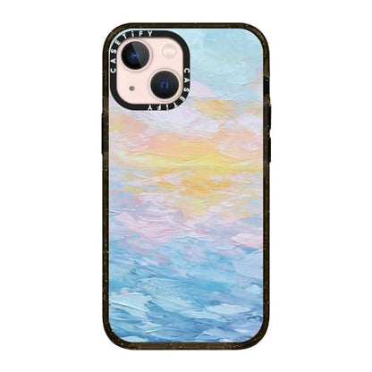CASETiFY for iPhone 13 Mini Case - Impact | Slim Fit | 6.6 ft. Drop Protection | Atlantic Ocean Sunrise | Black - color: Atlantic Ocean Sunrise, size: Iphone 13 Mini (5.4")