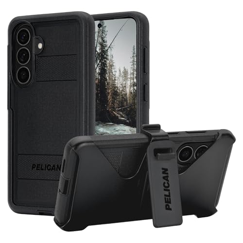 Pelican Voyager Samsung Galaxy S26 Plus Case - Rugged Phone Case - Black | Magnetic & Wireless Charging Case with 24ft Military-Grade Drop Protection & Belt Clip Holster for Samsung Galaxy S26 Plus - color: Voyager Black, size: Samsung Galaxy S26 Plus
