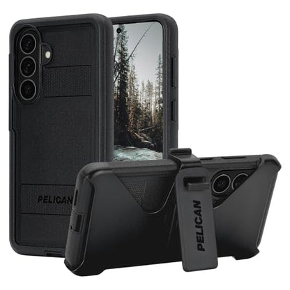 Pelican Voyager Samsung Galaxy S26 Plus Case - Rugged Phone Case - Black | Magnetic & Wireless Charging Case with 24ft Military-Grade Drop Protection & Belt Clip Holster for Samsung Galaxy S26 Plus - color: Voyager Black, size: Samsung Galaxy S26 Plus
