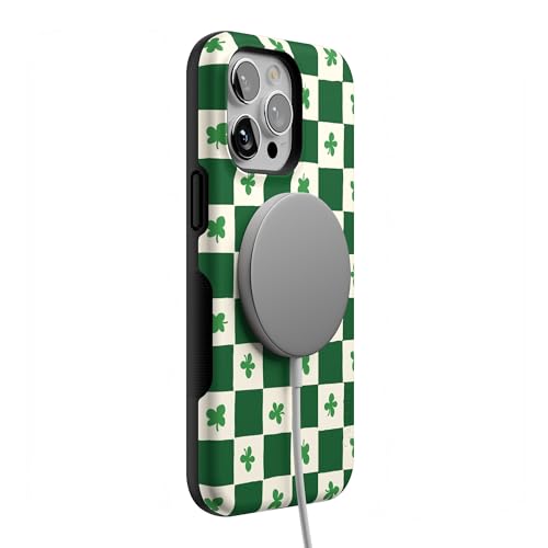 Casely iPhone 14 Pro Max Case | Lucky You | Shamrock | Bold Protective Design | Compatible with MagSafe - color: Lucky You | Shamrock