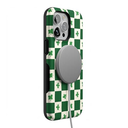 Casely iPhone 14 Pro Max Case | Lucky You | Shamrock | Bold Protective Design | Compatible with MagSafe - color: Lucky You | Shamrock