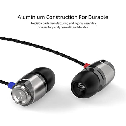 SoundMAGIC E10C Wired Earbuds, Built-in Mic, Premium Hi-Fi, 3.5mm, Gunmetal - color: Gunmetal, style: Modern