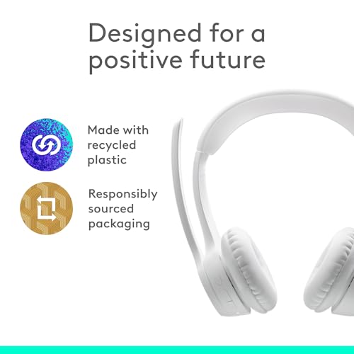 Logitech Zone 300 Wireless Bluetooth Headset - Off-White - color: Off-White