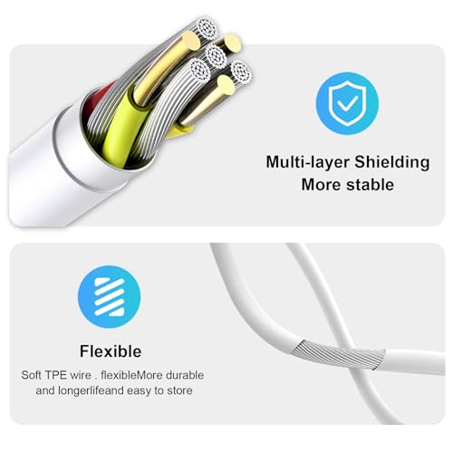 Wired Earbuds 2 Pack, Earbuds HiFi Stereo Wired Earphones Headphones with Microphone Volume Control Compatible with iPad, Laptop, MP3, Android Smartphones, Fits All 3.5mm Jack Device - color: Off-white