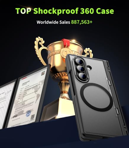 Cozycase for Samsung Galaxy Z Fold 8 Ultra /Z Fold 7 Case with Kickstand - color: Black